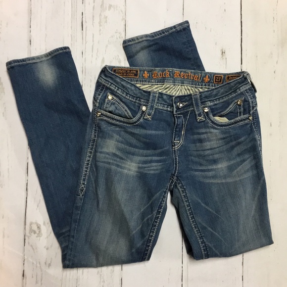 Rock Revival Denim - Rock Revival Jasmine Easy Straight Leg Jeans